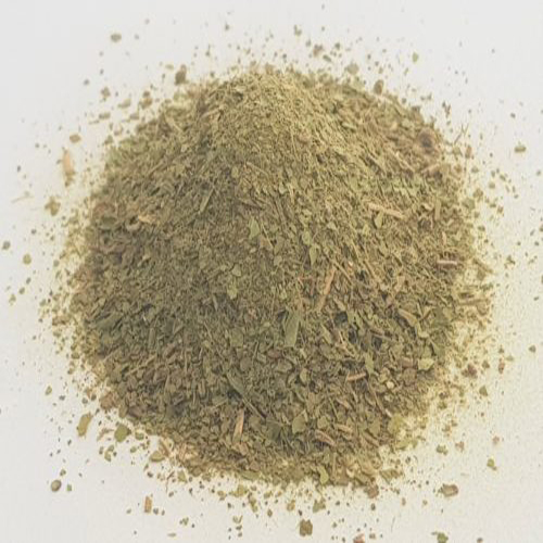 Forest Peppermint leaves in packaging, showcasing a native Australian herb known for its fresh, minty aroma and flavor