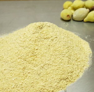 Kakadu Plum powder in a jar, showcasing a fine, light-colored superfruit powder made from native Australian plums