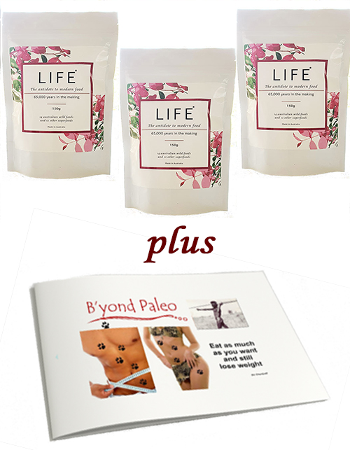 LIFE eBook 3-pack bundle featuring Australian native functional foods by Vic Cherikoff