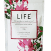 Single sachet of LIFE health supplement with updated packaging
